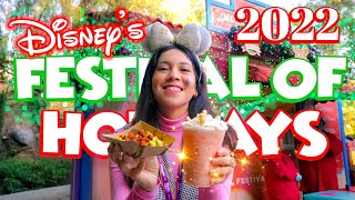 Festival Of Holidays Is Back With Lots Of NEW Festive Foods  DISNEYLAND Resort 2022 [upl. by Aracal88]