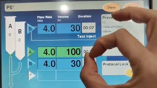 Contrast injection rate and timing for CT studies [upl. by Anait]