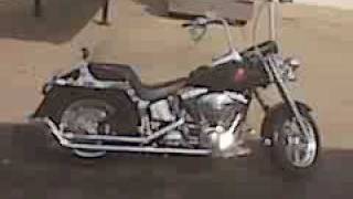 2005 Harley Davidson fatboy with Loud Fishtail Pipes For Sale [upl. by Pollie145]