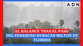 Con inundaciones y fuertes marejadas el BALANCE tras el paso del poderoso HURACÁN MILTON en Florida [upl. by Maupin]