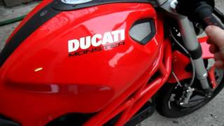 Ducati Monster 696 Cold Start Arrow Exhaust no DB [upl. by Wiskind281]