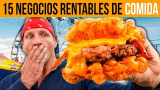 🍔 15 Ideas de Negocios de Comida y Alimentos Rentables en 2023 🍟 [upl. by Weaver]