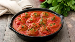 DELICIOUS ALBONDIGAS Recipe SPANISH MEATBALLS [upl. by Kazue442]