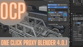 Blender 401 amp OCP quotOne Click Proxyquot addon [upl. by Ardella892]