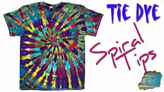 Tie Dye Spiral Tips Liquid Dye [upl. by Fotinas]