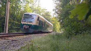 112 565 114 704 und Personenwagen und 650 032 auf den Teilstück von Espenhain via Rötha Böhlen [upl. by Nyrrat]