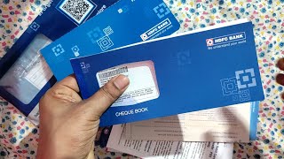 HDFC Bank Welcome Kit Unboxing  HDFC Insta Saving account Banking Kit unboxing With Millennia Card [upl. by Omoj]