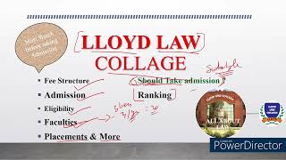 Llyod Law Collage Greater Noida  Admission  Placement  Fees structure and Eligibility lloyd [upl. by Shermie]