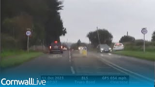 Shocking video shows dangerous driver crashing after 100mph police chase [upl. by Ynohtnael]