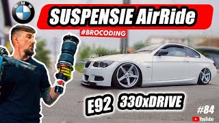 BMW E92 330 cu Perne de Aer  PREMIERA  AirRide  Montaj  4K  BROCODING [upl. by Edra786]