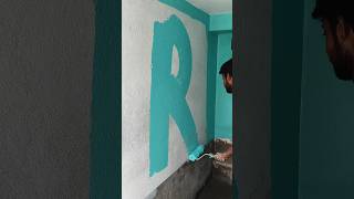 Teal blast colour paint apply 1st coat wall painting code 7503 shorts viral painting workout [upl. by Lexie]