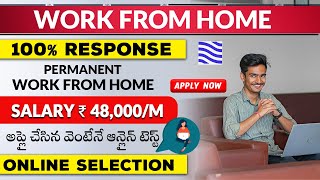 Permanent Work From Home Jobs  Latest Jobs 2024  Online Selection  Work From Home Jobs [upl. by Akemej]