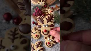 Reindeer cookies 🎄✨ Save for later ✨ Credit to healthfitchick plt christmasbaking [upl. by Sikko]