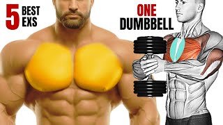 5 BEST CHEST WORKOUT WIH ONE DUMBBELL ONLY [upl. by Venator675]