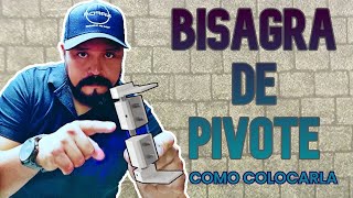 🕵️‍♂️COMO COLOCAR BISAGRA DE PIVOTE DESCENTRADO👷‍♂️ [upl. by Jaffe881]