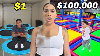 1 VS 100000 TRAMPOLINE PARK CHALLENGE [upl. by Cart]