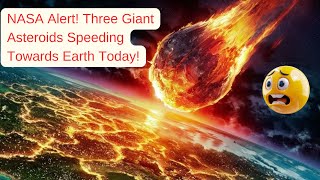 NASA Alert Three Giant Asteroids Speeding Towards Earth Today [upl. by Anavi606]