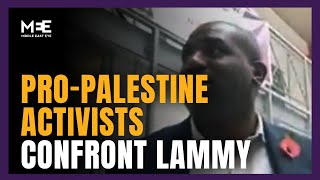 UK’s David Lammy confronted by proPalestine activists at food bank [upl. by Stillas]