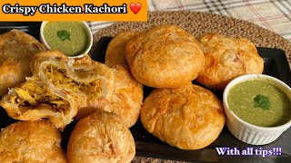 Bzaar wali Crispy Chicken Kachori  Detailed Recipe by Foodie Girl Tayeba❤️ [upl. by Hambley]