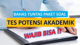 ⚠️SOAL TPA ⚠️ TES POTENSI AKADEMIK YANG SERING MUNCUL DALAM TES  Wajib Bisa [upl. by Happy]