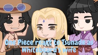 One Piece react to Tsunade Senju as Whitebeards Wife  justfranchez [upl. by Sauls]