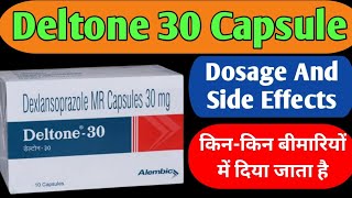 Deltone 30 Capsule Uses  Dexlansoprazole mr Capsules 30 mg  किनकिन बीमारियों को ठीक करता है [upl. by Ecertap376]