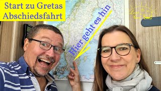 Abschiedsfahrt mit Greta ➡️ DAS ist unser Ziel 🇸🇪🥳  alle Infos zur Anreise über Land 🚐💨 [upl. by Liartnod]