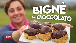 BIGNÈ AL CIOCCOLATO FACILISSIMI E PRONTI IN POCHI MINUTI  Ricetta in diretta [upl. by Mersey]