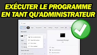 Comment Exécuter Le Programme En Tant Quadministrateur Sur Windows 11  Rapide et Facile [upl. by Icul]