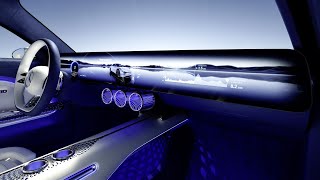 New Mercedes VISION EQXX UIUX  475quot and 8K Screen  New level of digital luxury [upl. by Assenar]