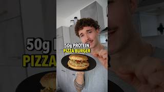 High Protein PIZZABURGER🍕🍔Fitness Rezept [upl. by Ayor]