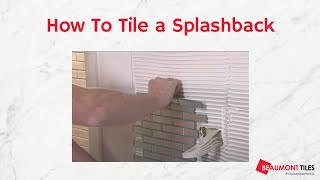 How to Tile a Splashback DIY Tiling Made Easy [upl. by Yendor]