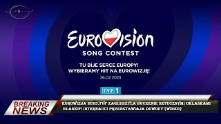 Eurowizja 2023TVP zagluszyla buczenie SZTUCZNYMI oklaskami Blanki Internauci przedstawiaja dowod [upl. by Rosina]