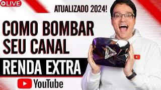 COMO CRESCER SEU CANAL NO YOUTUBE E GERAR RENDA EXTRA AINDA EM 2024 Ep 1 [upl. by Nemlaz]