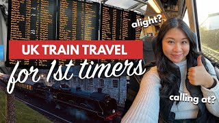 UK TRAIN TRAVEL FOR 1ST TIMERS  How to Take Trains in England Scotland amp Wales Step by Step [upl. by Auroora]