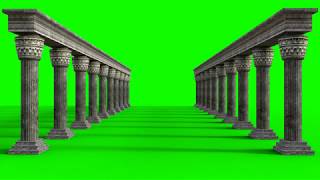 FREE HD Green Screen  PILLARS GREEK COLUMNS [upl. by Bertrand]