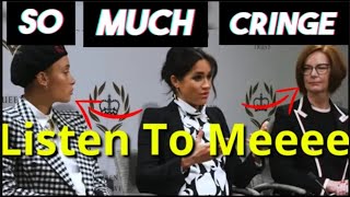 Meghan Markle Cringe  Lets Revisit A Panel Where Meghan Makes It All About Herself [upl. by Hendrika]