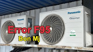 How to find error using wireless remote control  Panasonic inverter aircon  F95 [upl. by Tiffany17]