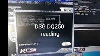 Gearbox DSG DQ250 Reading by Kess [upl. by Labannah]