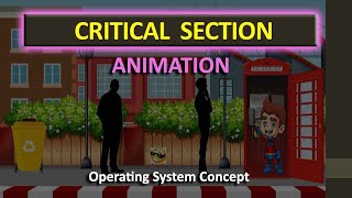 Critical Section Animation  Solution to Critical section in Operating System explained Easily [upl. by Lamprey440]