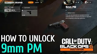 How to Get 9mm PM BLACK OPS 6 9mm PM Gun Unlock BO6  How to Unlock 9mm Gun BO6 How to Get 9mm Guns [upl. by Akerehs196]