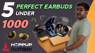 Top 5 Earbuds Under 1000 in 2024 ⚡⚡ 5 Best TWS Under 1000 ⚡⚡ [upl. by Enirhtac]