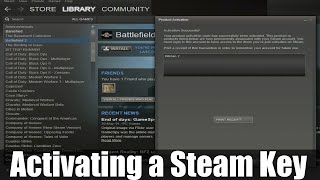 How to activate a Steam Key [upl. by Kuehnel]