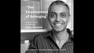 Amin Ghaziani quotThe Emplacement of Belongingquot Keynote at NIAS Conference on Studies of Belonging [upl. by Jeffers]