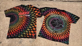 How to tie dye  bleach tie dye  reverse vortex tie dye [upl. by Dmitri333]