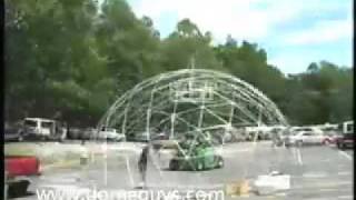 Geodome  Time Lapse Dome Construction  Dome Guys [upl. by Haiacim318]