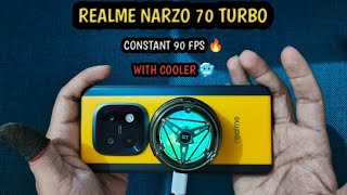 Finally Constant 90 Fps After Cooling Fan  Realme narzo 70 Turbo 🔥 Gameplay  Handcam [upl. by Peednas268]