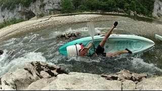 Crash canoë kayak gorges de lardèche 2 [upl. by Kared56]