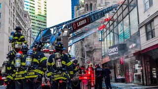 FDNY 1075 AllHands Box 895  Fire in First Floor Restaurant Extension to DuctWork [upl. by Oakes77]