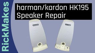 harmankardon HK195 Speaker Repair [upl. by Nospmas]